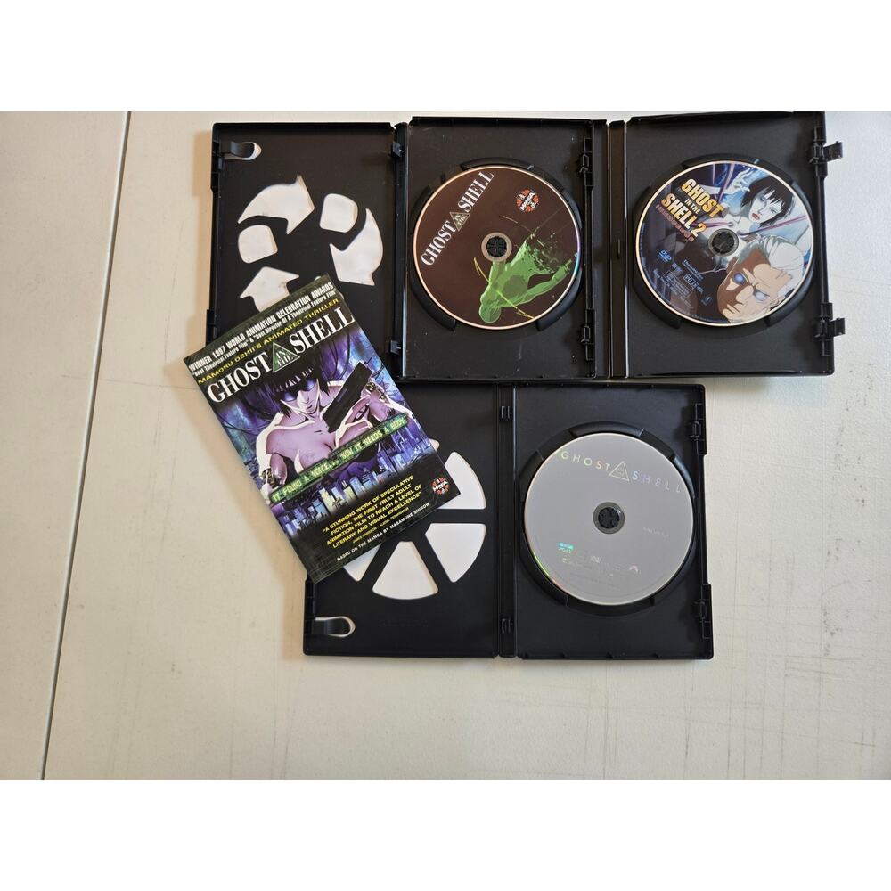 Ghost In The Shell DVD Movie Lot Anime + Live Action Collection